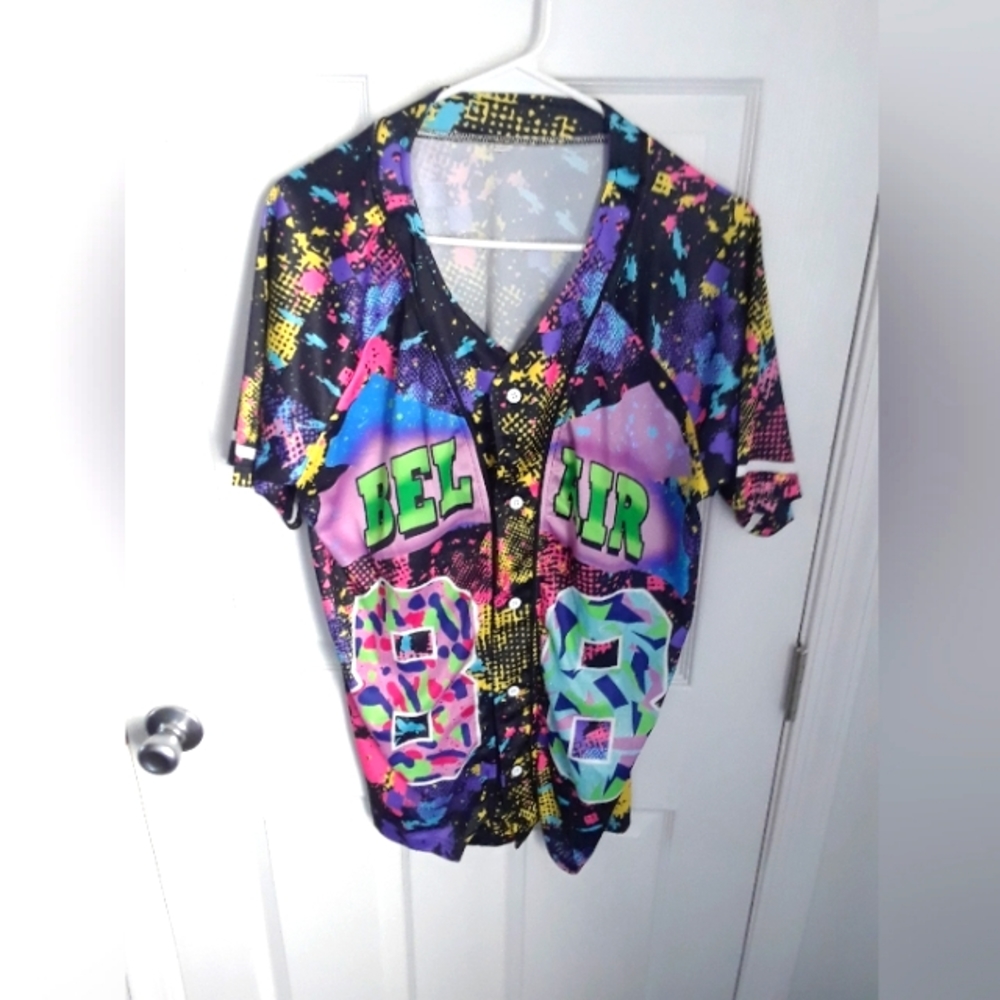 Belair 88 Men's  Colorful Button Shirt Size  Large